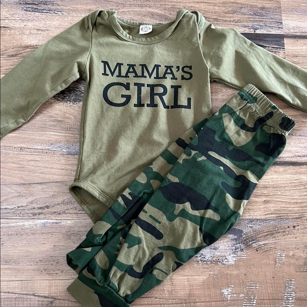 Mama’s girl camo outfit